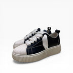 Sneakers Megan Phantom Pelle Nero e Beige