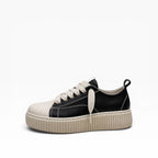 Sneakers Megan Phantom Pelle Nero e Beige
