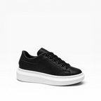 Sneakers Modello McQ*een Bianco Nero Liscia