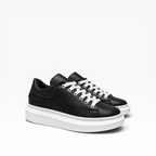 Sneakers Modello McQ*een Bianco Nero Liscia