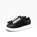 Sneakers Modello McQ*een In Pelle Bianco Nero