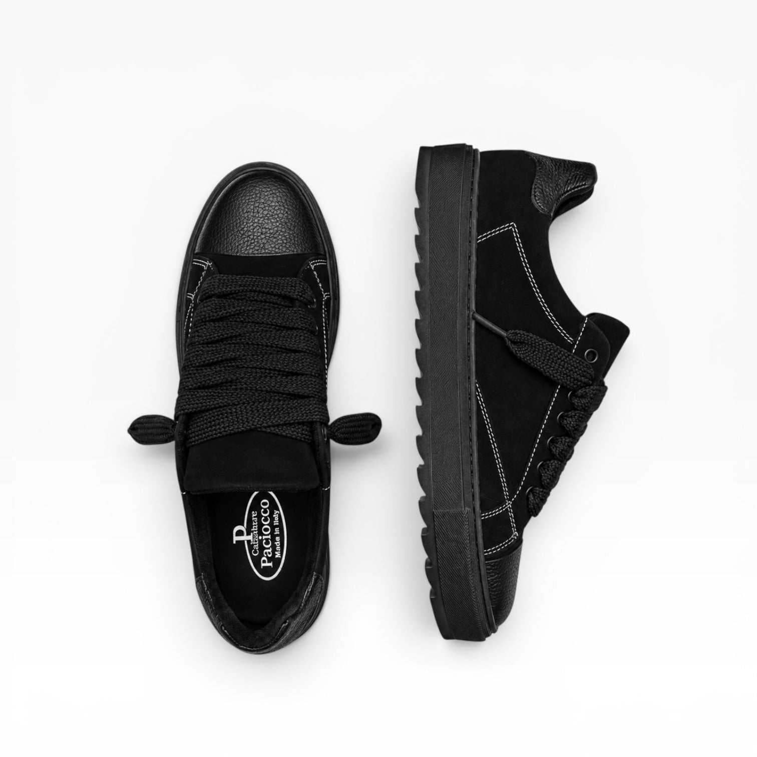 Sneakers Top Essence Black Suede