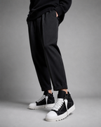 Sneakers Top MidCut in Nabuk Bianco e Nero