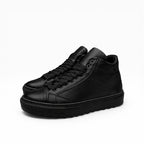 Sneakers Top MidCut in Pelle Nero