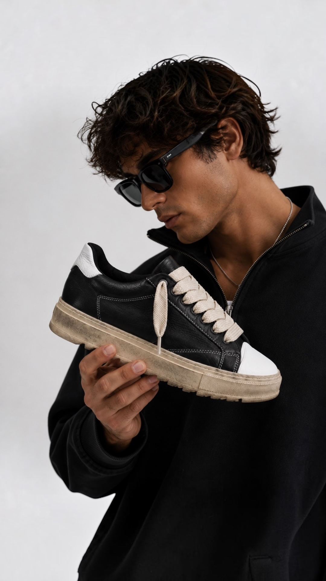 Sneakers Top Tokyo in Pelle