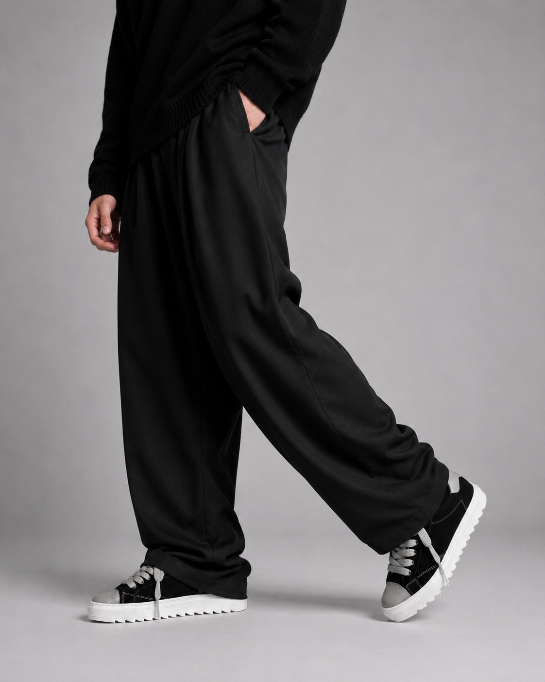 Sneakers Top in Camoscio Grey Vision