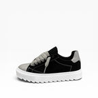 Sneakers Top in Camoscio Grey Vision
