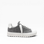 Sneakers Top in Camoscio Grigio