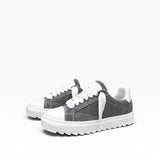 Sneakers Top in Camoscio Grigio