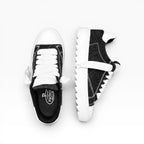 Sneakers Top in Denim Nero