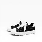 Sneakers Top in Denim Nero
