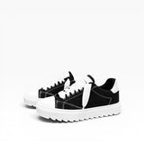Sneakers Top in Denim Nero