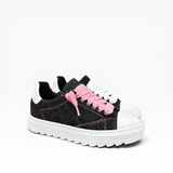 Sneakers Top in Denim Rosa