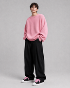 Sneakers Top in Denim Rosa