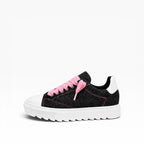 Sneakers Top in Denim Rosa