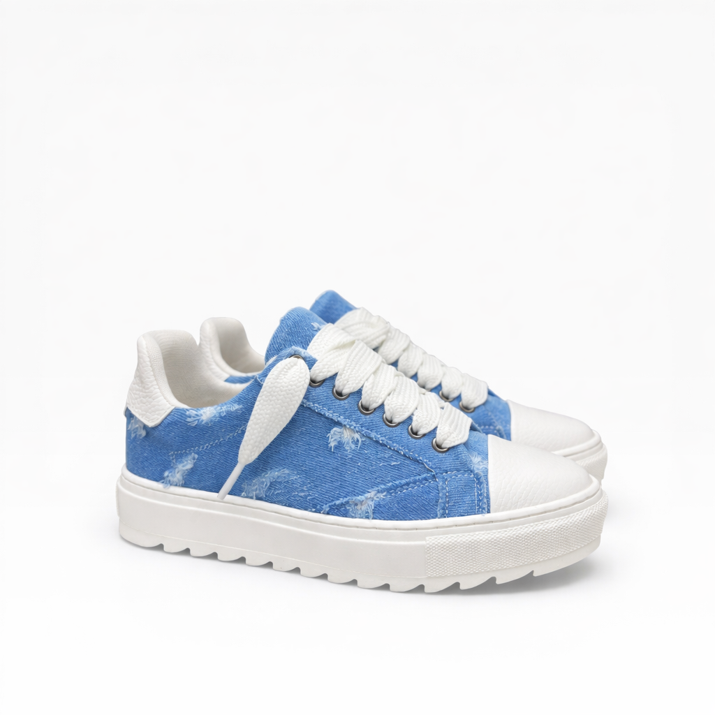 Sneakers Top in Denim Sky