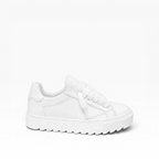 Sneakers Top in Pelle Bianco