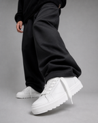 Sneakers Top in Pelle Bianco