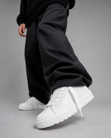 Sneakers Top in Pelle Bianco