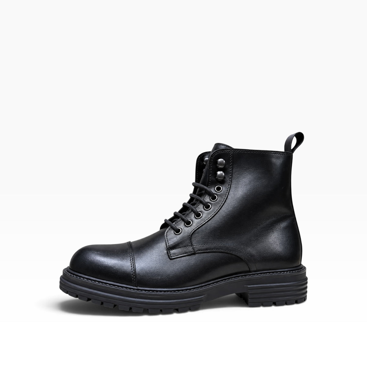 Stivaletto Pelle Artigianale Nero